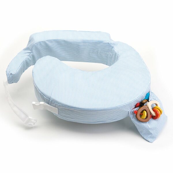 ⁦כרית הנקה - BLUE AND WHITE STRIPE⁩ – תמונה ⁦1⁩