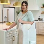 ⁦2 ב1 כיסוי הנקה ותיק נסיעה פשתן⁩ – תמונה ⁦3⁩