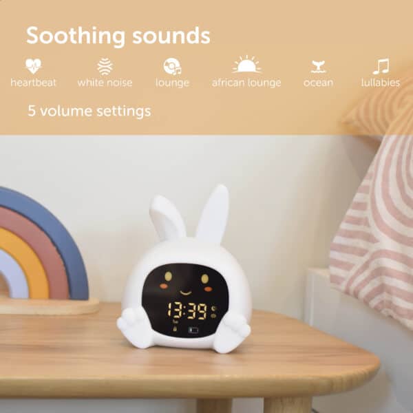 ⁦SARAH - מכשיר לאימון שינה עם מנורת לילה וצלילים⁩ – תמונה ⁦5⁩