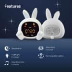 ⁦SARAH - מכשיר לאימון שינה עם מנורת לילה וצלילים⁩ – תמונה ⁦6⁩