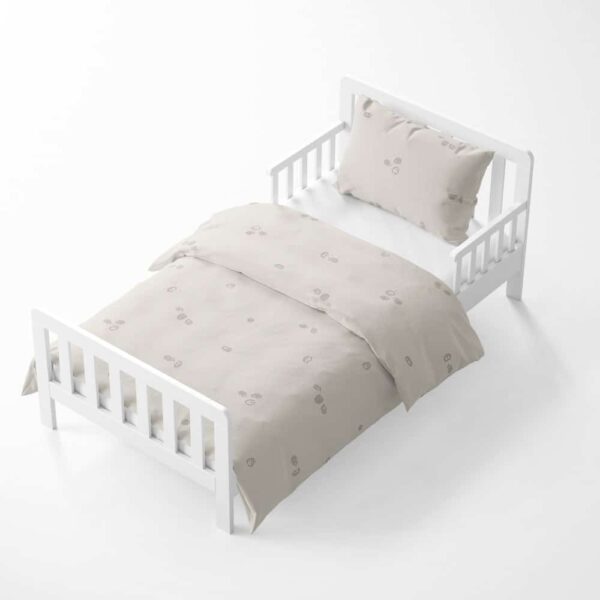 ⁦סט מצעים למיטת מעבר - דגם קיפוד⁩ – תמונה ⁦2⁩